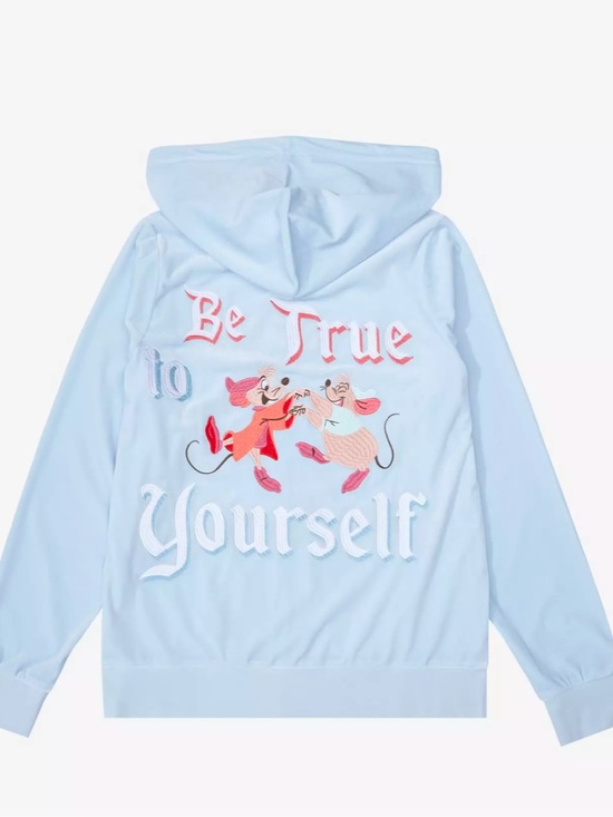 Disney Tops - Light Blue Disney Zip-Up Hoodie with Hood and Pockets